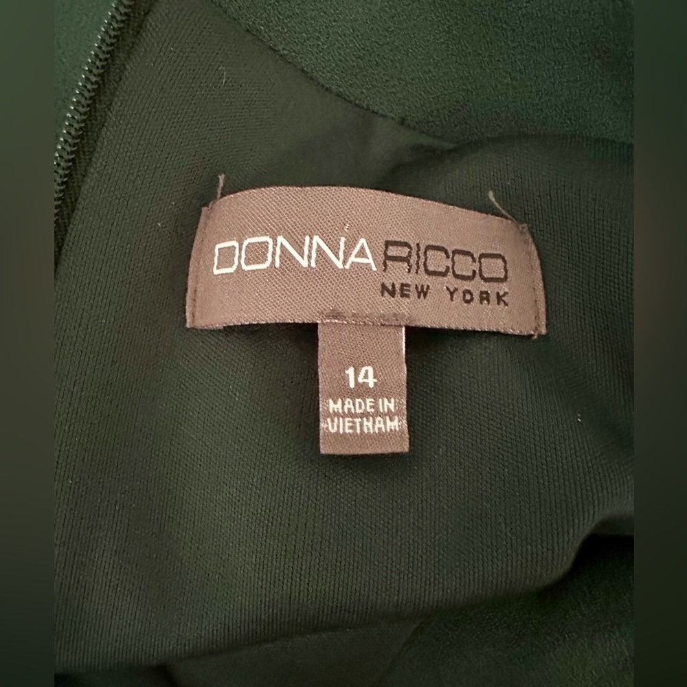 Donna Ricco Emerald green Elegant jumpsuit Sz 14 Formal Night out Party  Date - Picture 3 of 8